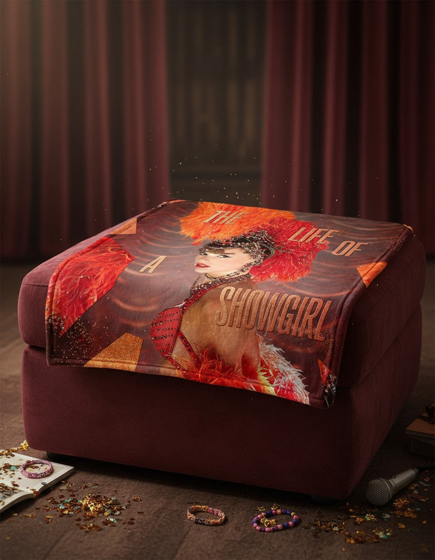 The Life of a Showgirl Throw Blanket - Luxury Music Era-Inspired Bedroom Decor Gift