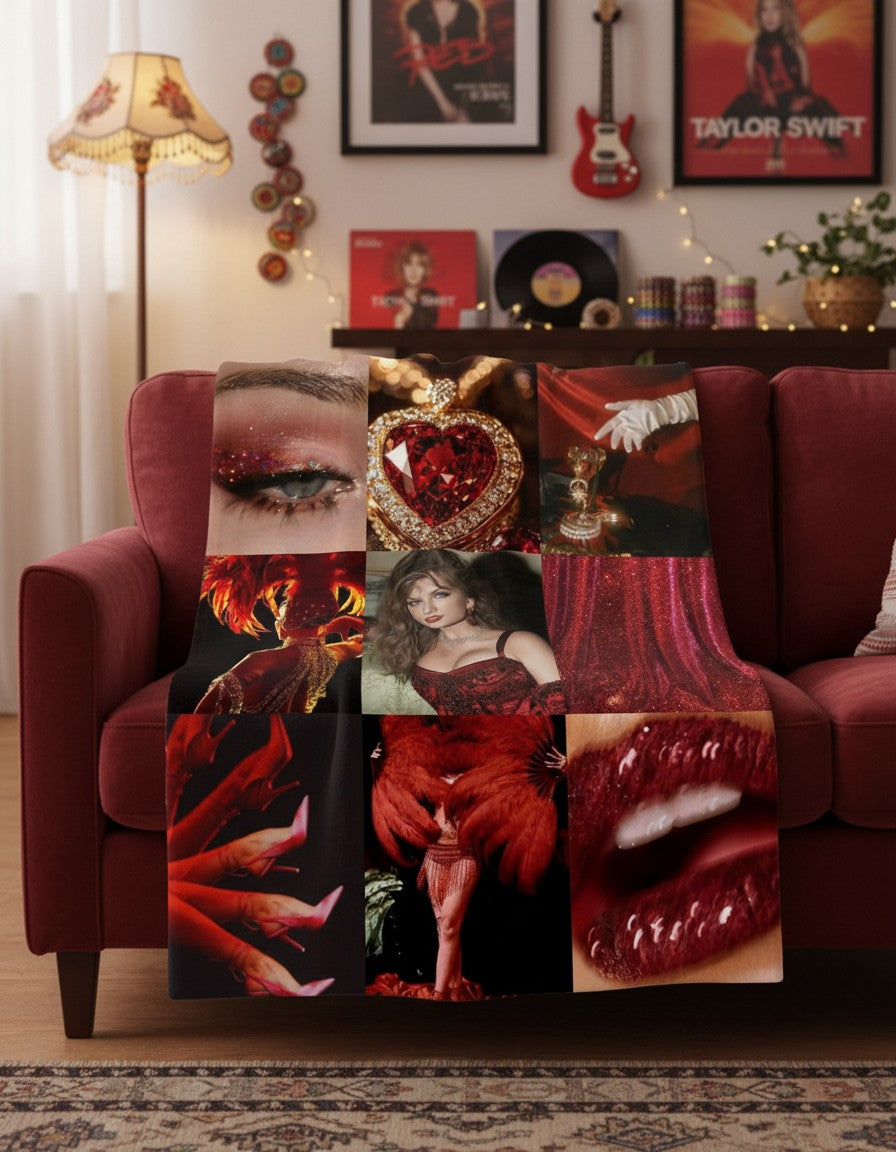 Showgirl Performance Era Blanket - Elegant Sparkly Art Throw Blanket Gift for Fans