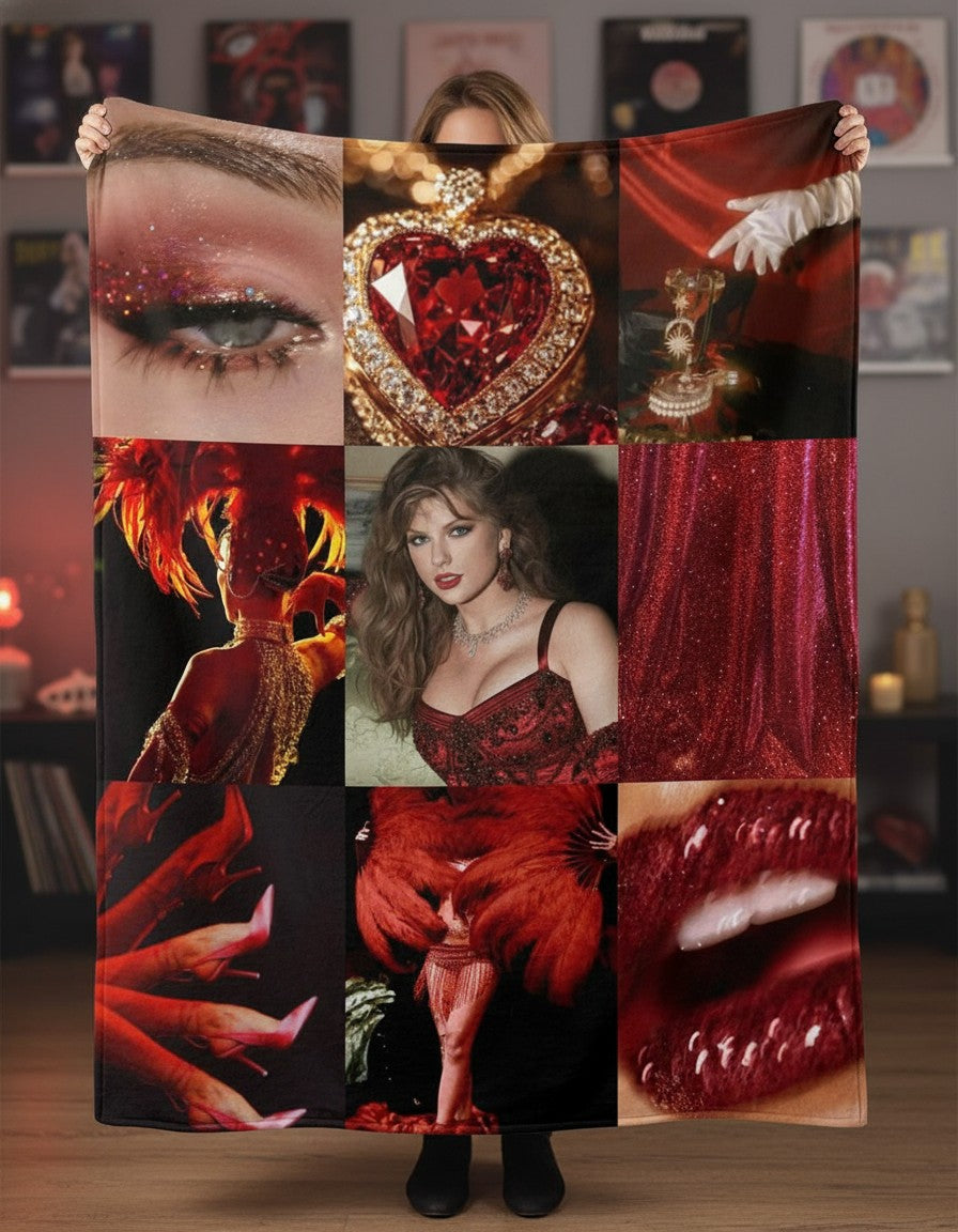 Showgirl Performance Era Blanket - Elegant Sparkly Art Throw Blanket Gift for Fans