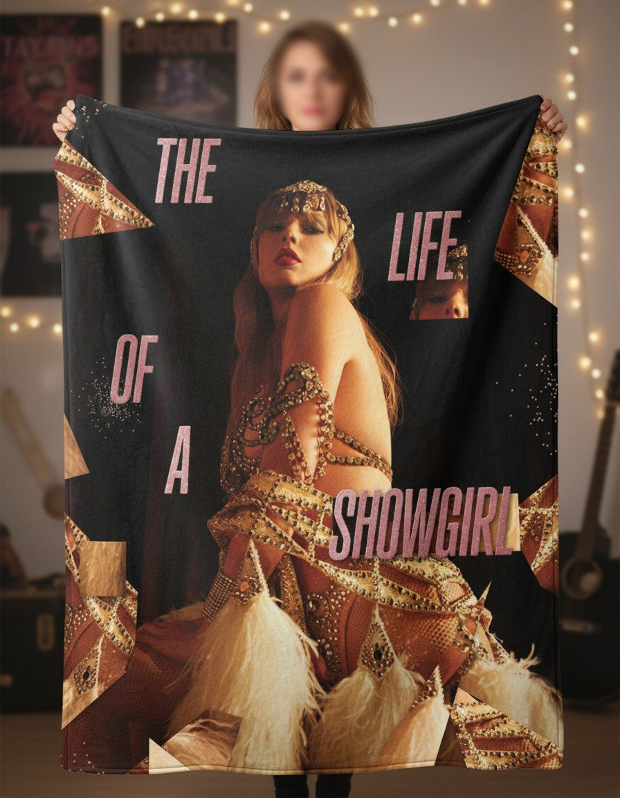 The Life of a Showgirl Blanket - Taylor Inspired Album Era Throw Blanket for Fans