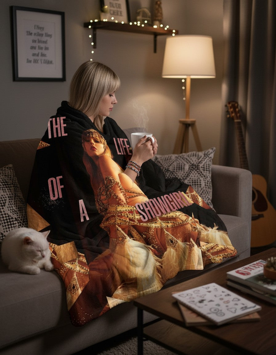 The Life of a Showgirl Blanket - Taylor Inspired Album Era Throw Blanket for Fans
