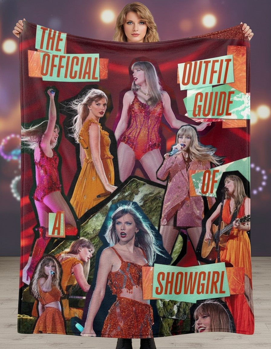 Taylor Inspired The Life of a Showgirl Cozy Blanket - Music Lover Gift Throw