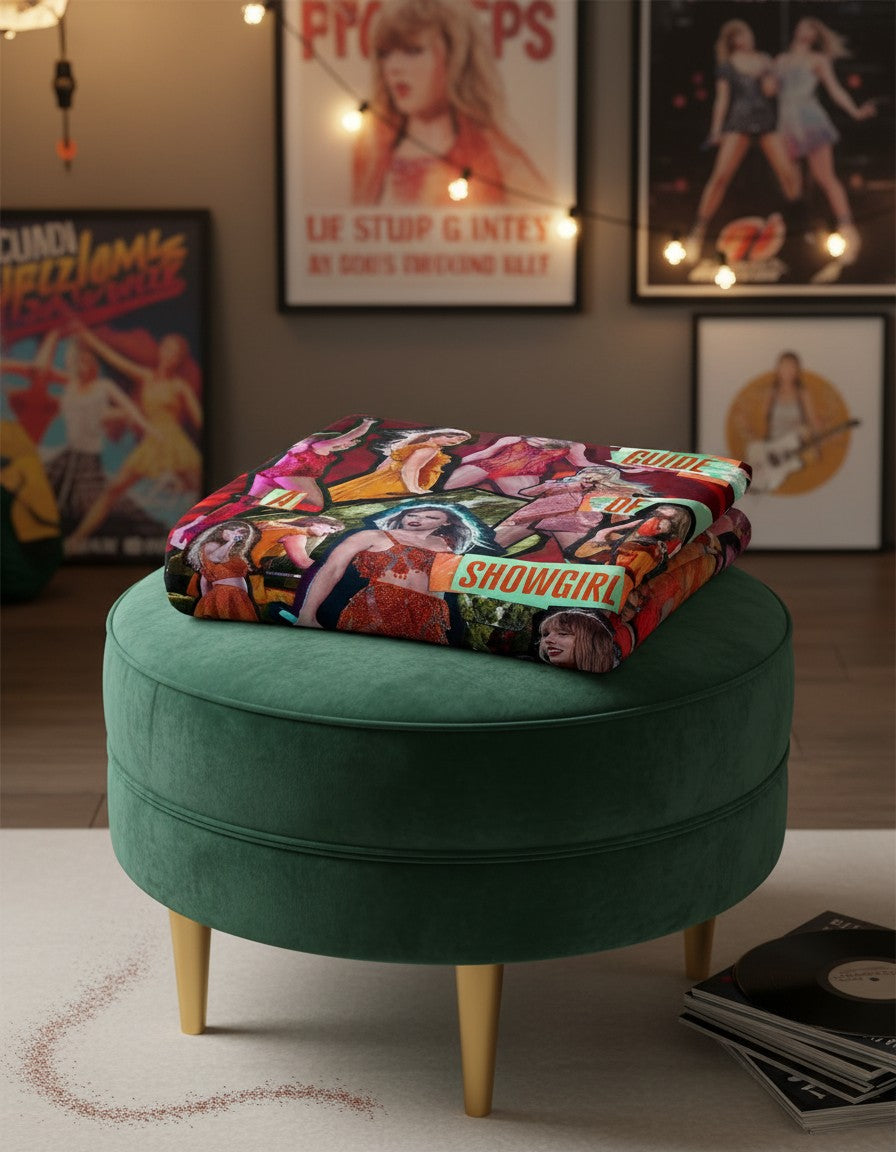 Taylor Inspired The Life of a Showgirl Cozy Blanket - Music Lover Gift Throw