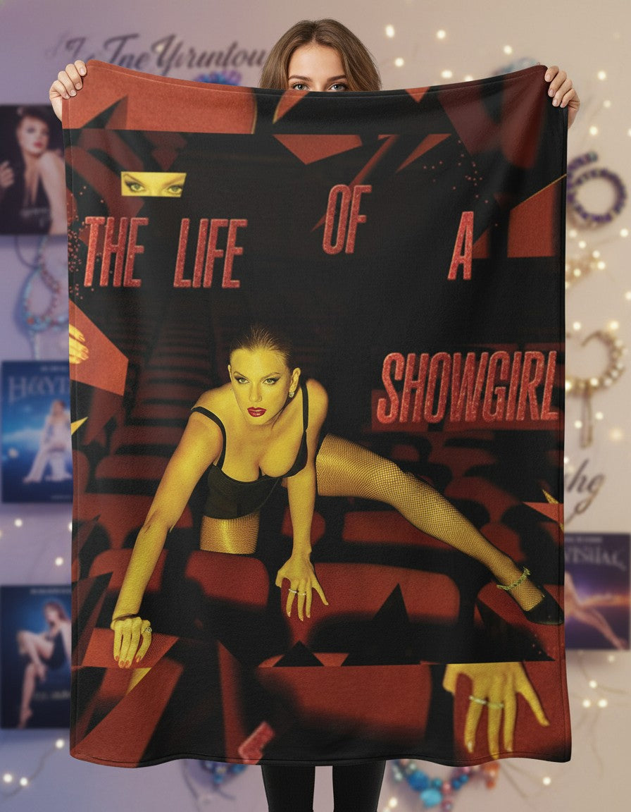 The Life of a Showgirl Blanket – Taylor Inspired Album Throw for Cozy Nights
