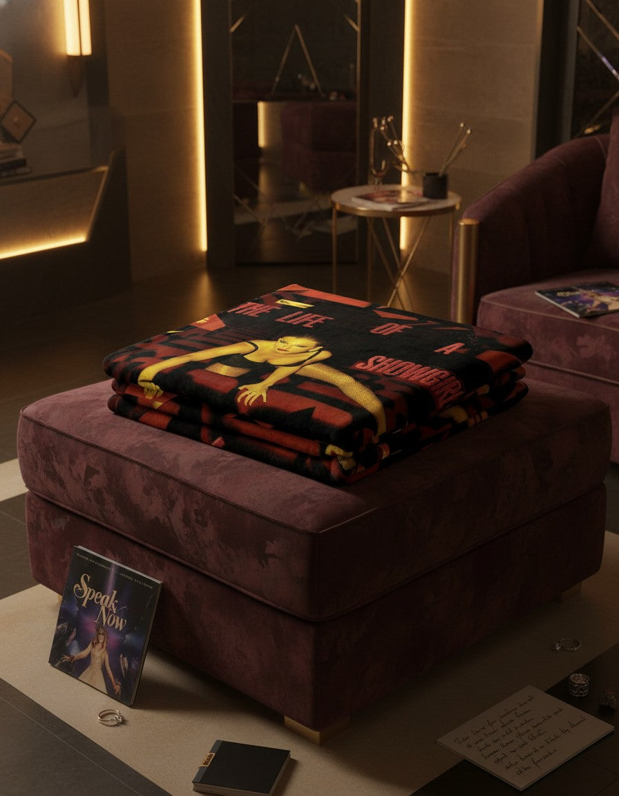 The Life of a Showgirl Blanket – Taylor Inspired Album Throw for Cozy Nights