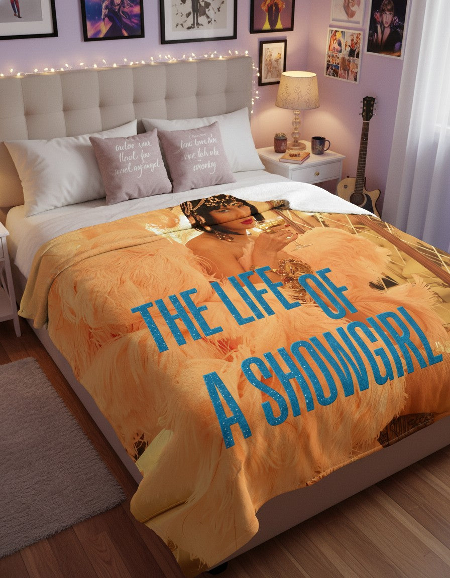 The Life of a Showgirl Plush Blanket – Music Era Inspired Blanket for Swifties