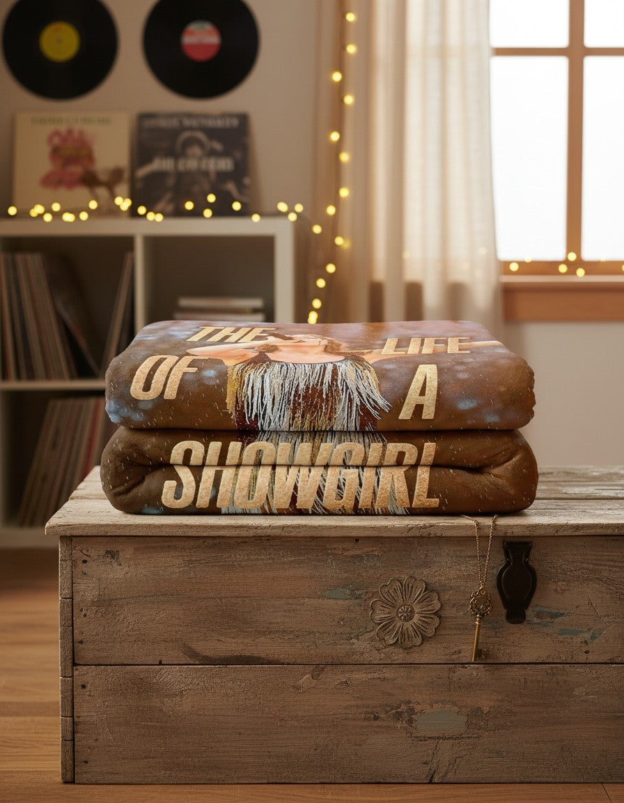 The Life of a Showgirl Blanket – Sparkly Glam Album Inspired Decor