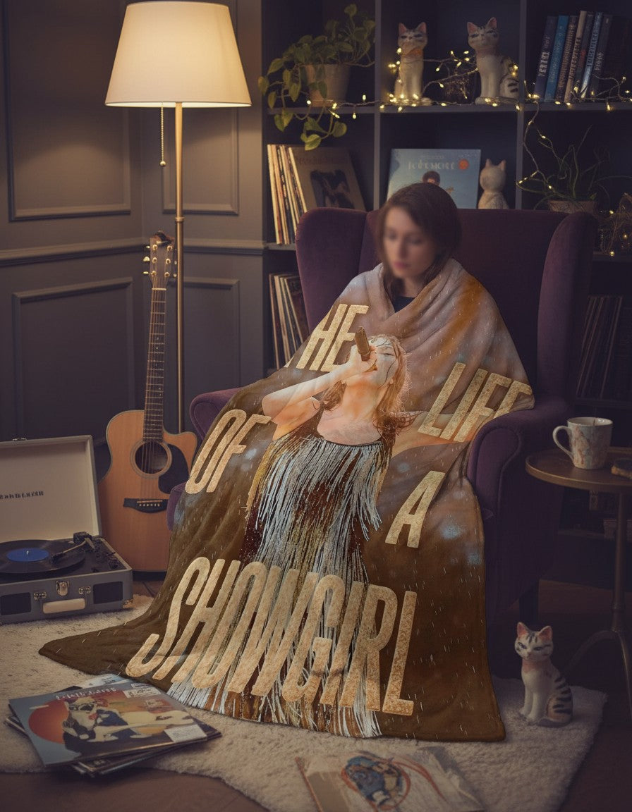 The Life of a Showgirl Blanket – Sparkly Glam Album Inspired Decor