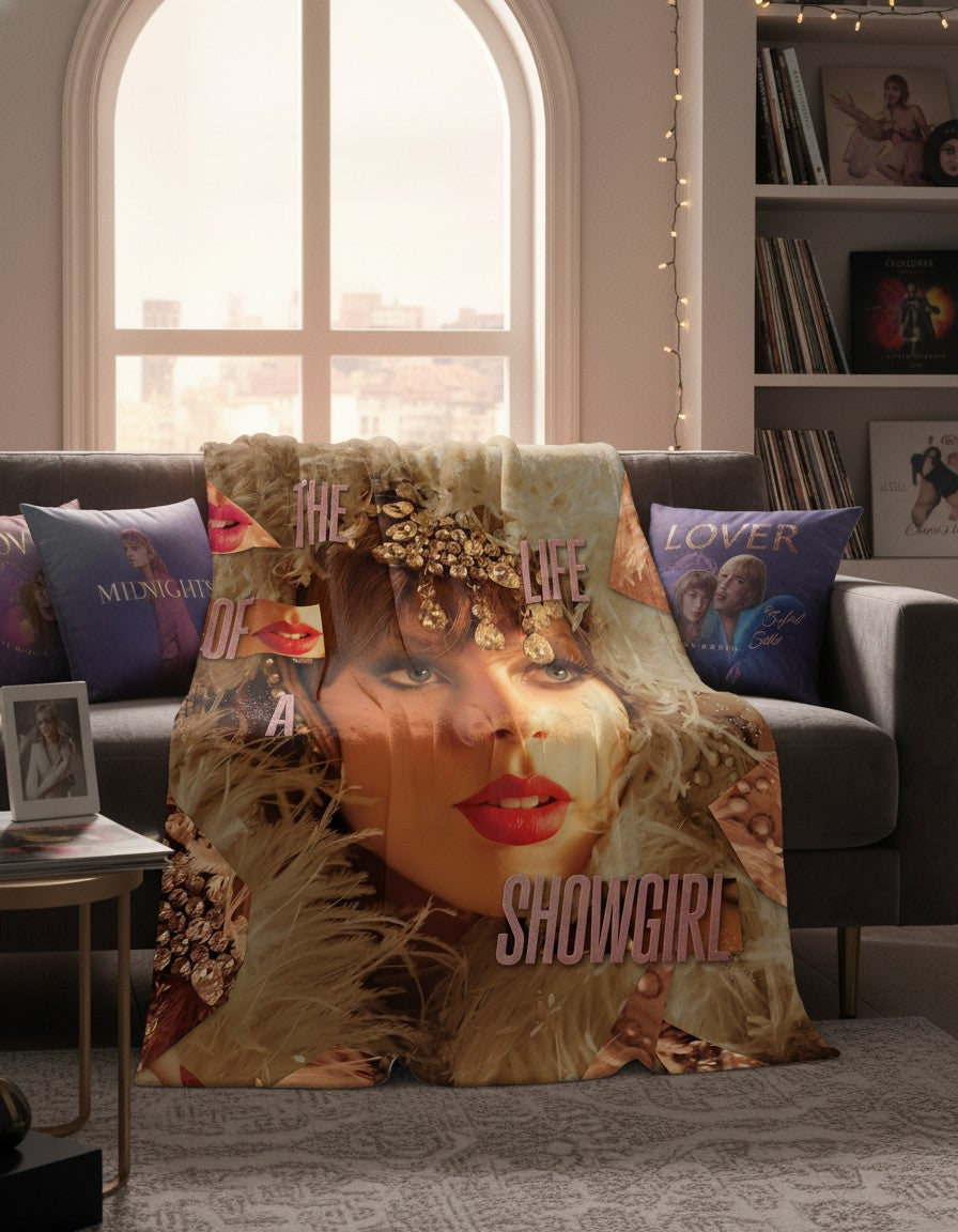 The Life of a Showgirl Throw Blanket – Soft Blanket Gift for Music Lovers