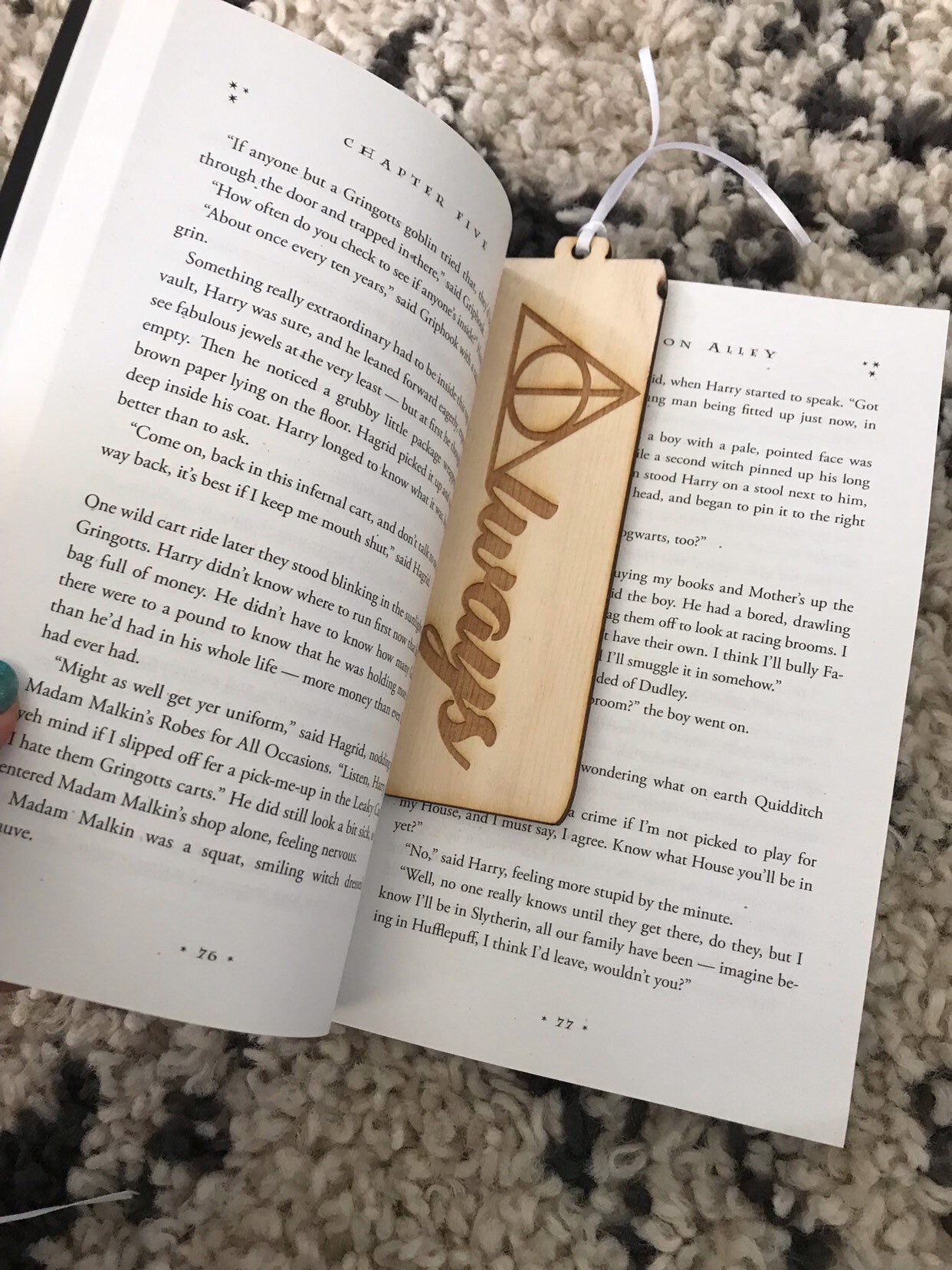 Laser Engraved Wood Bookmark