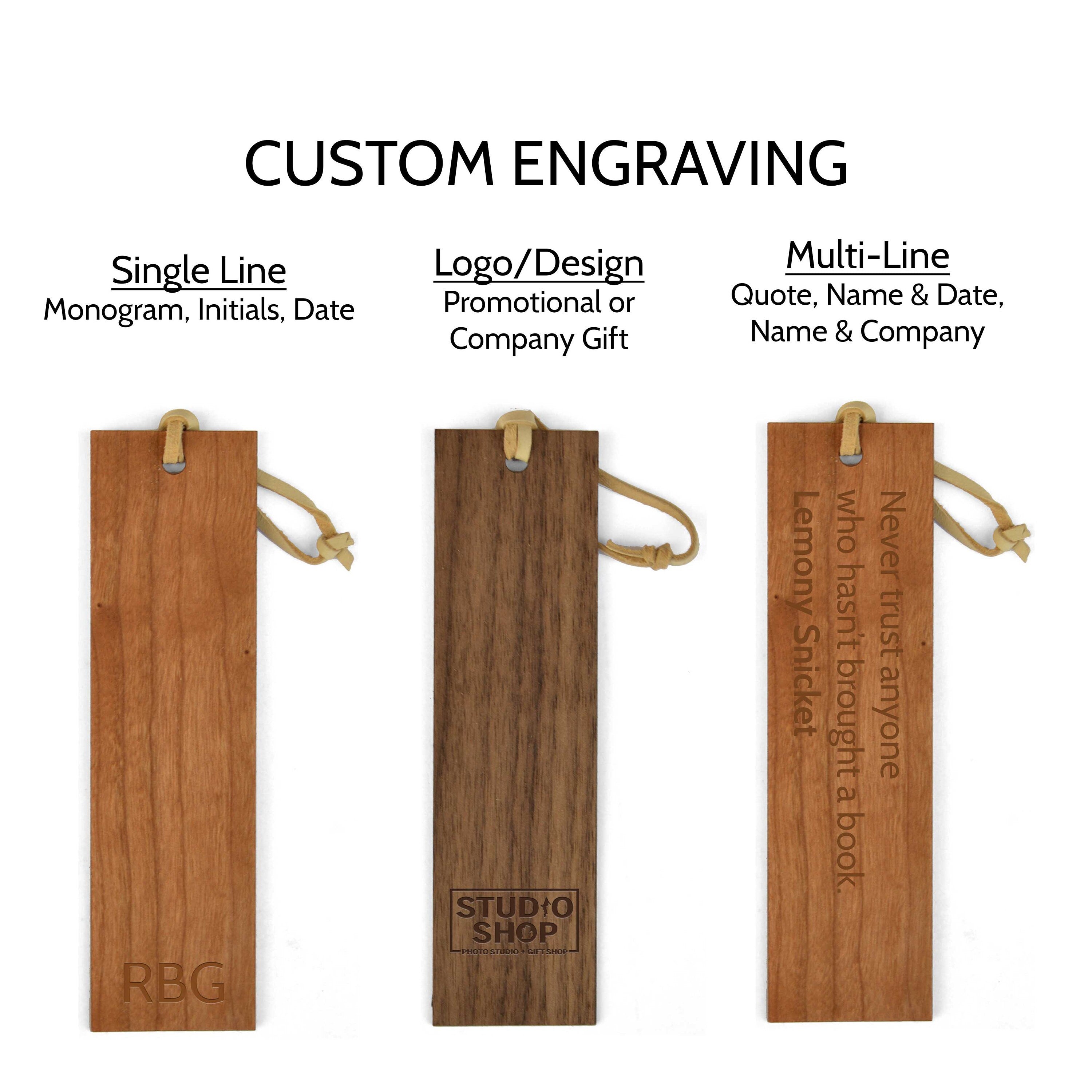 Handcrafted Wooden Mountain Bookmark
