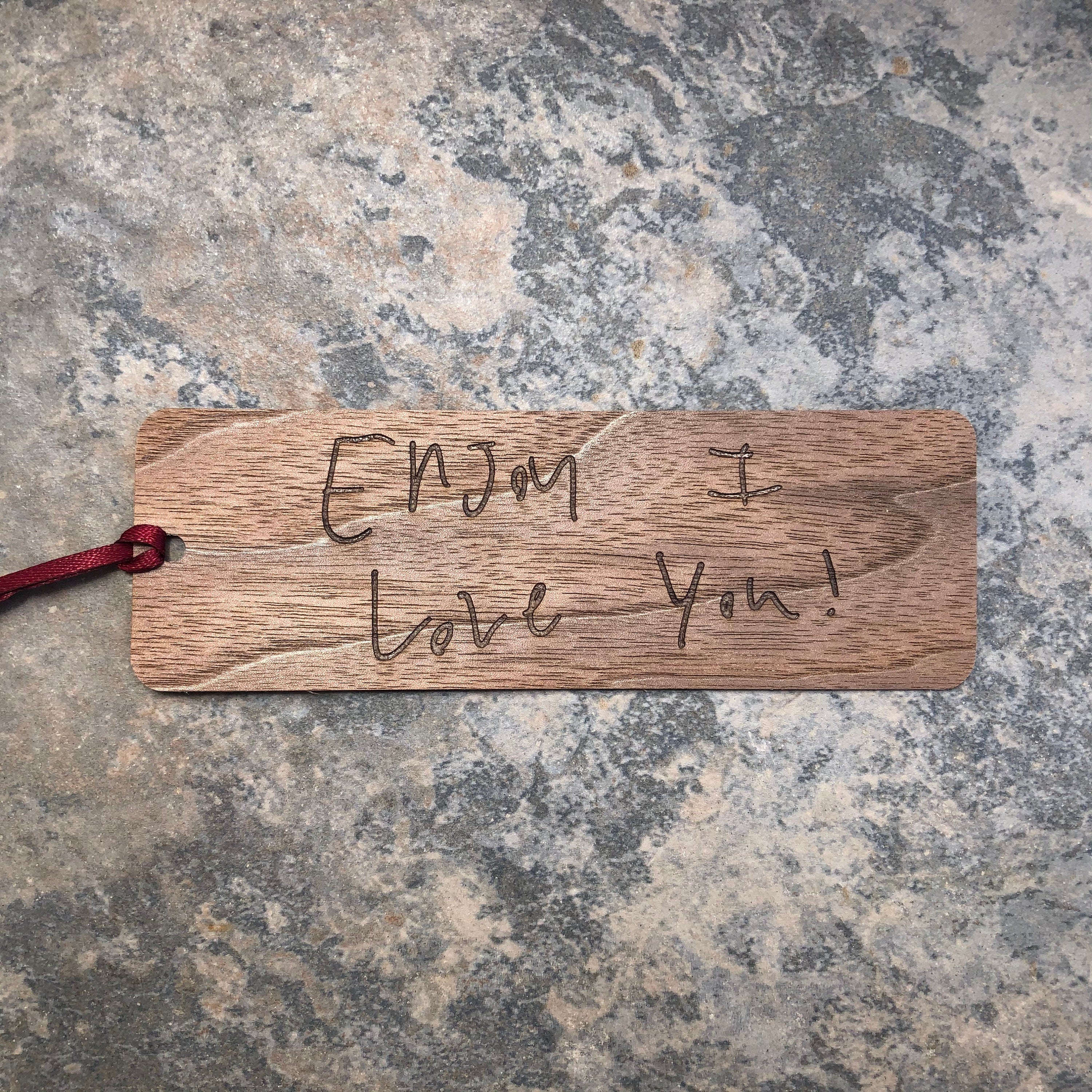 Personalized Engraved Wooden Bookmarks