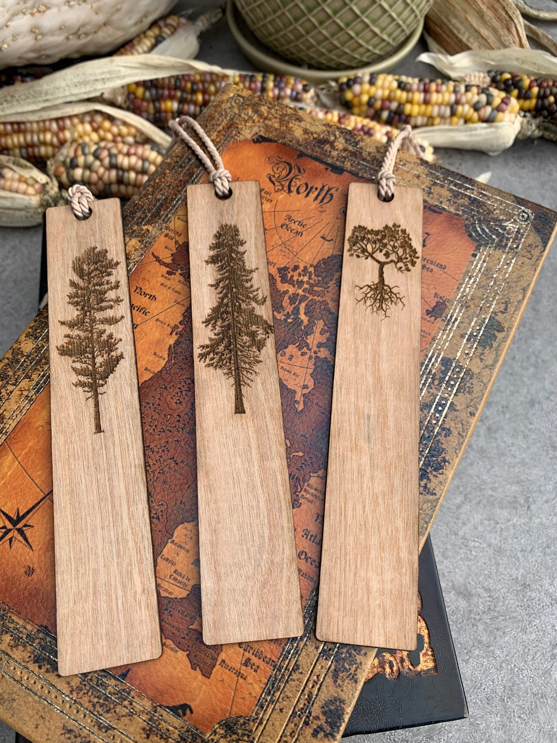 Tree Bookmarks - Wood bookmarks