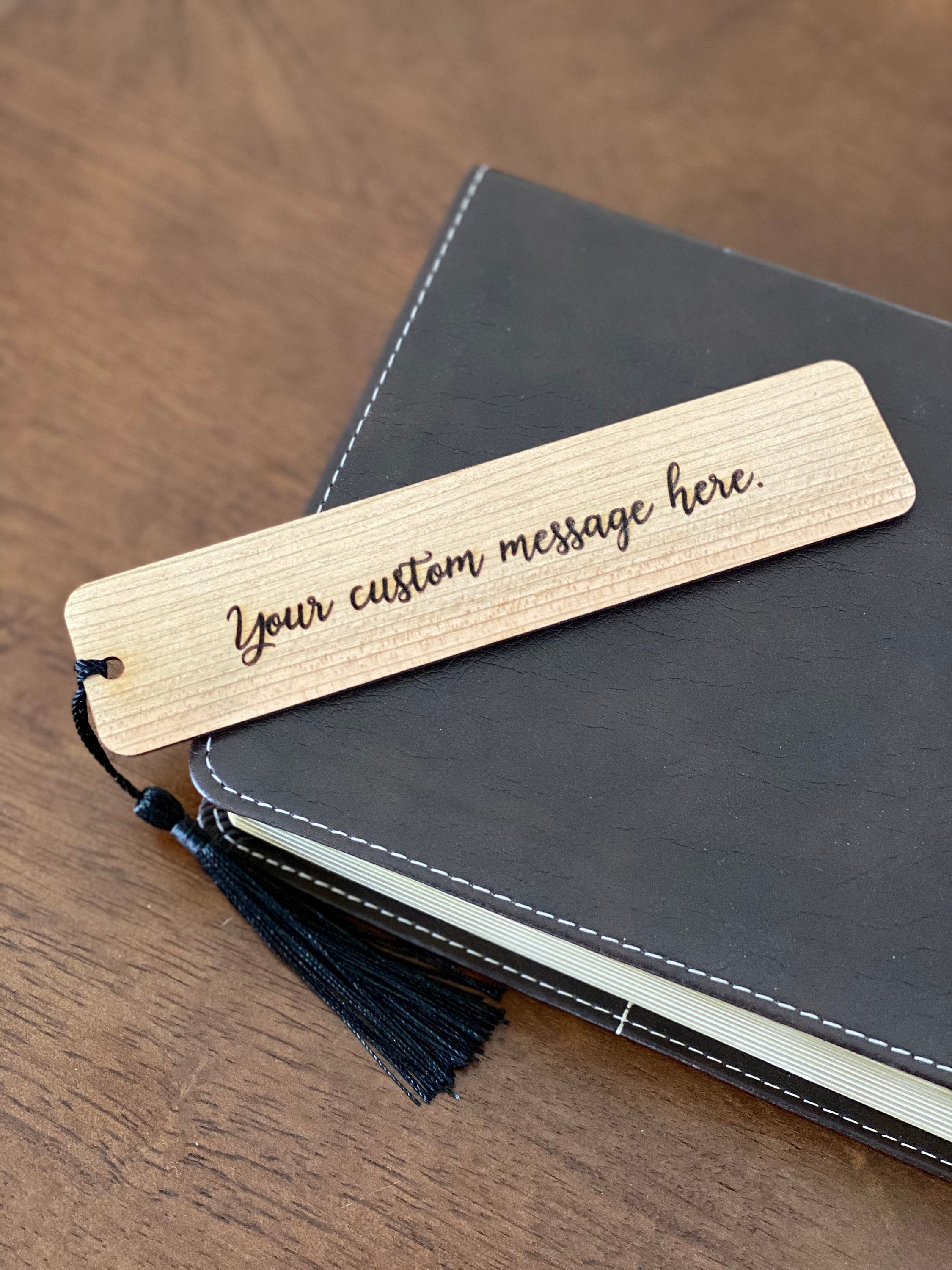 Gift for Him or Her - Handmade Wood Bookmark