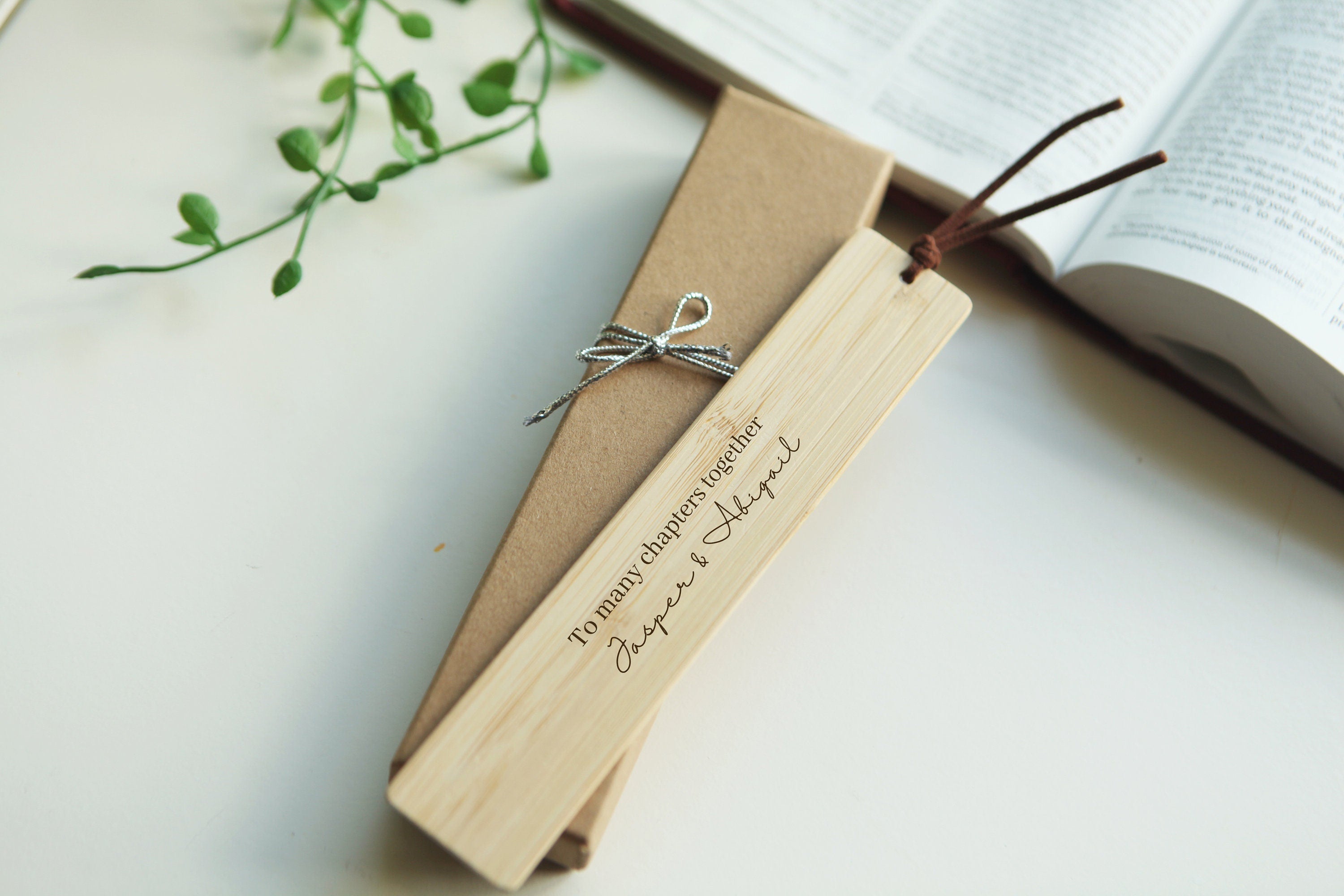 Personalised Engraved Bamboo Wooden Bookmark