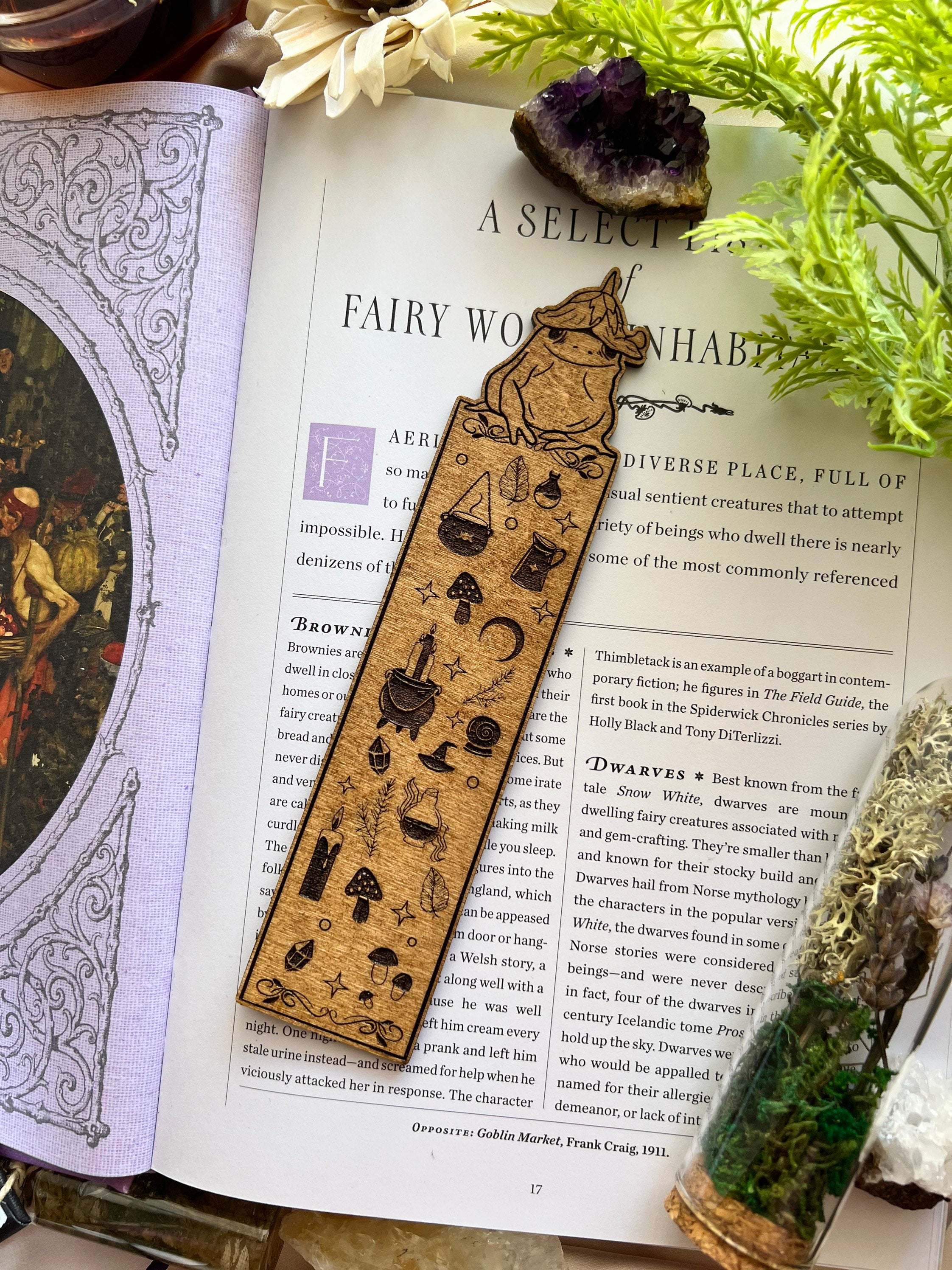 Wooden Bookmarks - Handmade Wood Burning