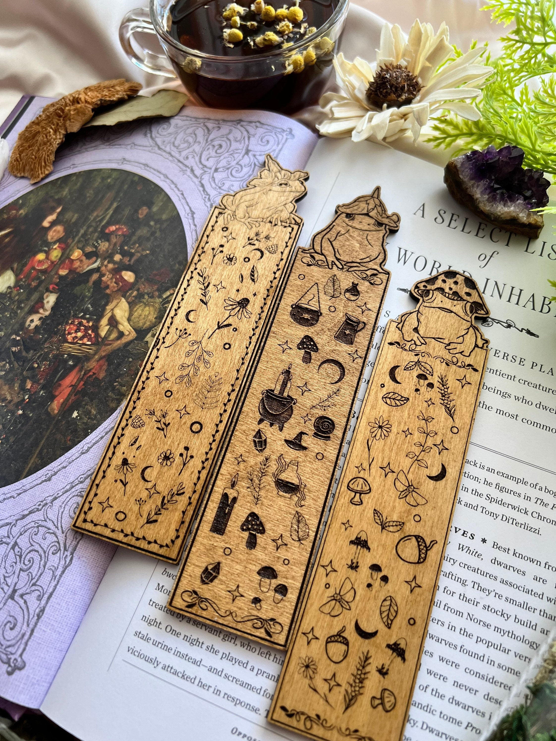 Wooden Bookmarks - Handmade Wood Burning