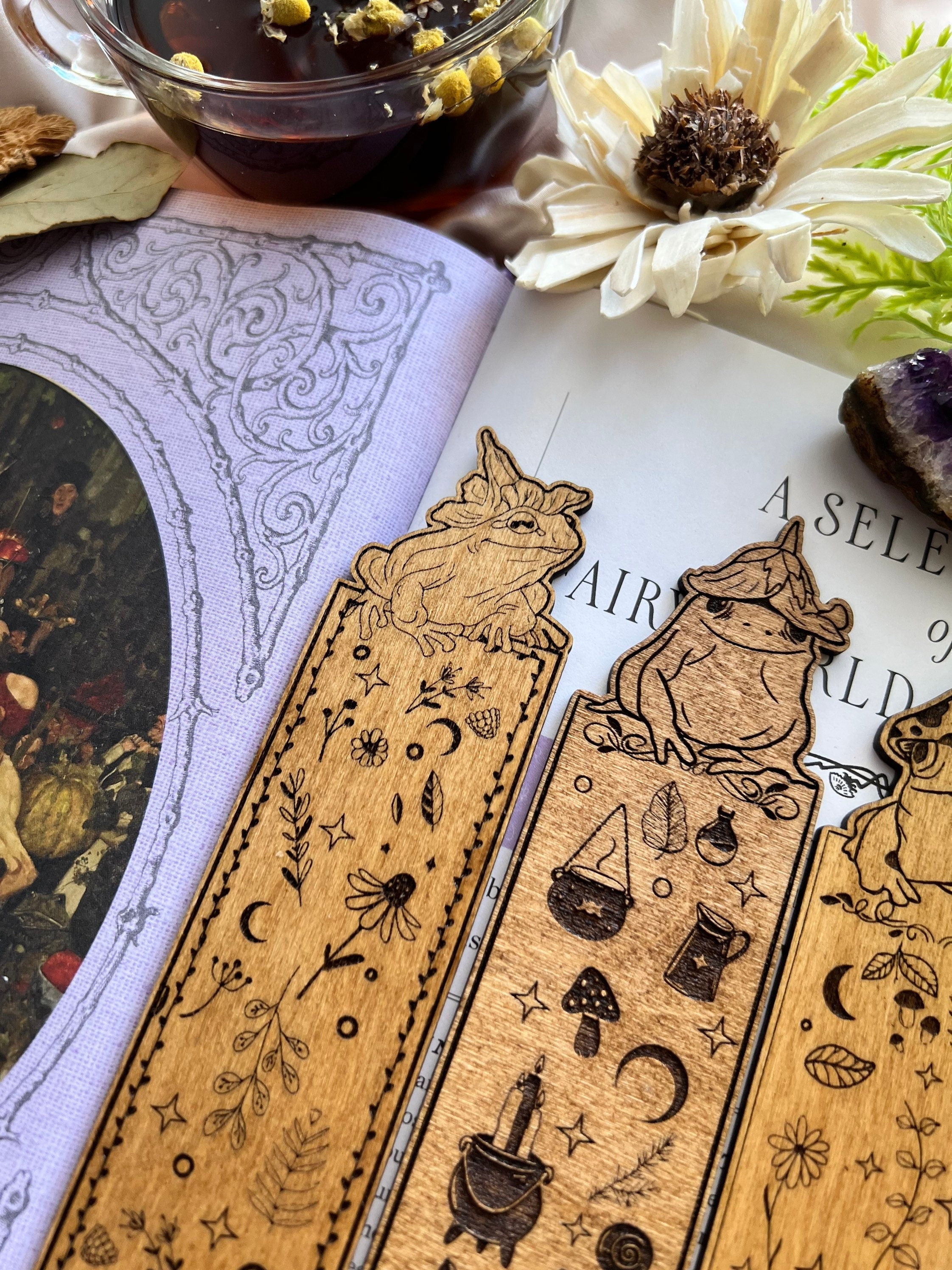 Wooden Bookmarks - Handmade Wood Burning
