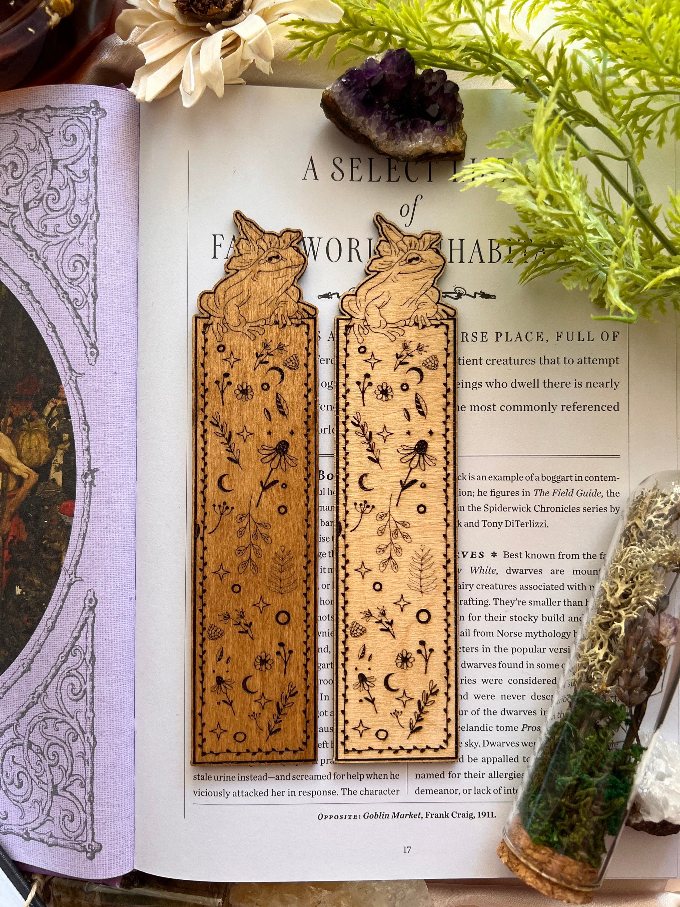 Wooden Bookmarks - Handmade Wood Burning