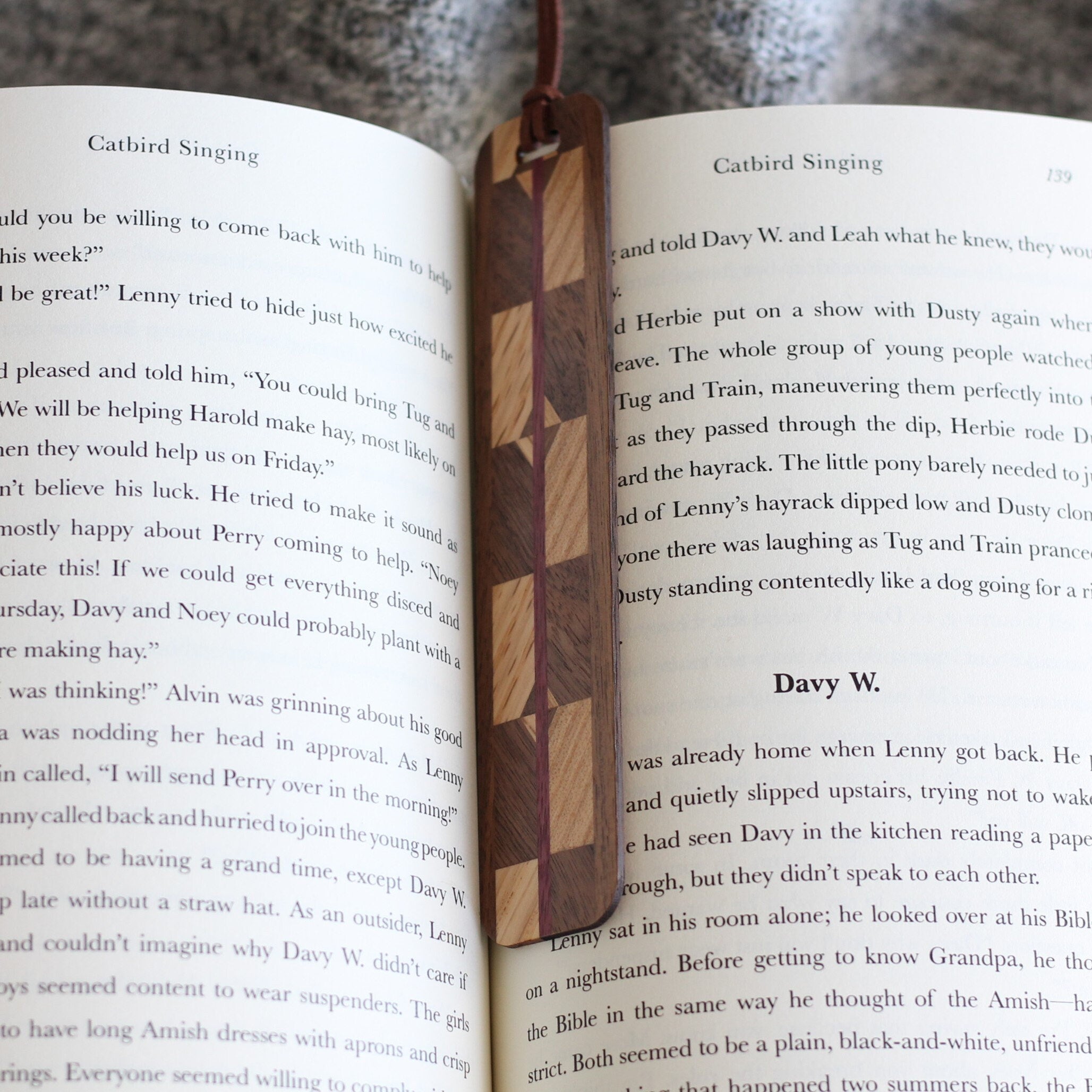 Handmade Wooden Bookmark