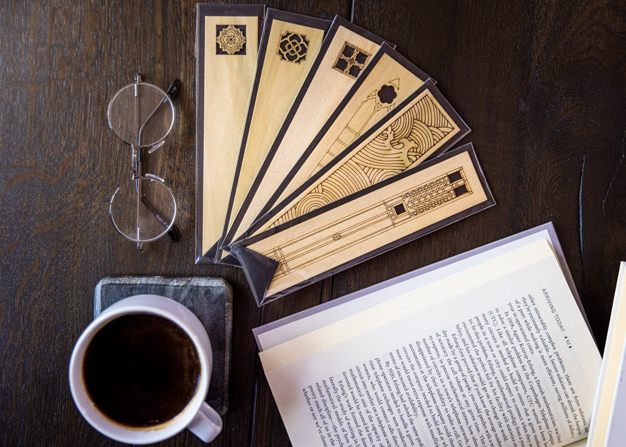 Wooden Bookmarks the Architectural Collection