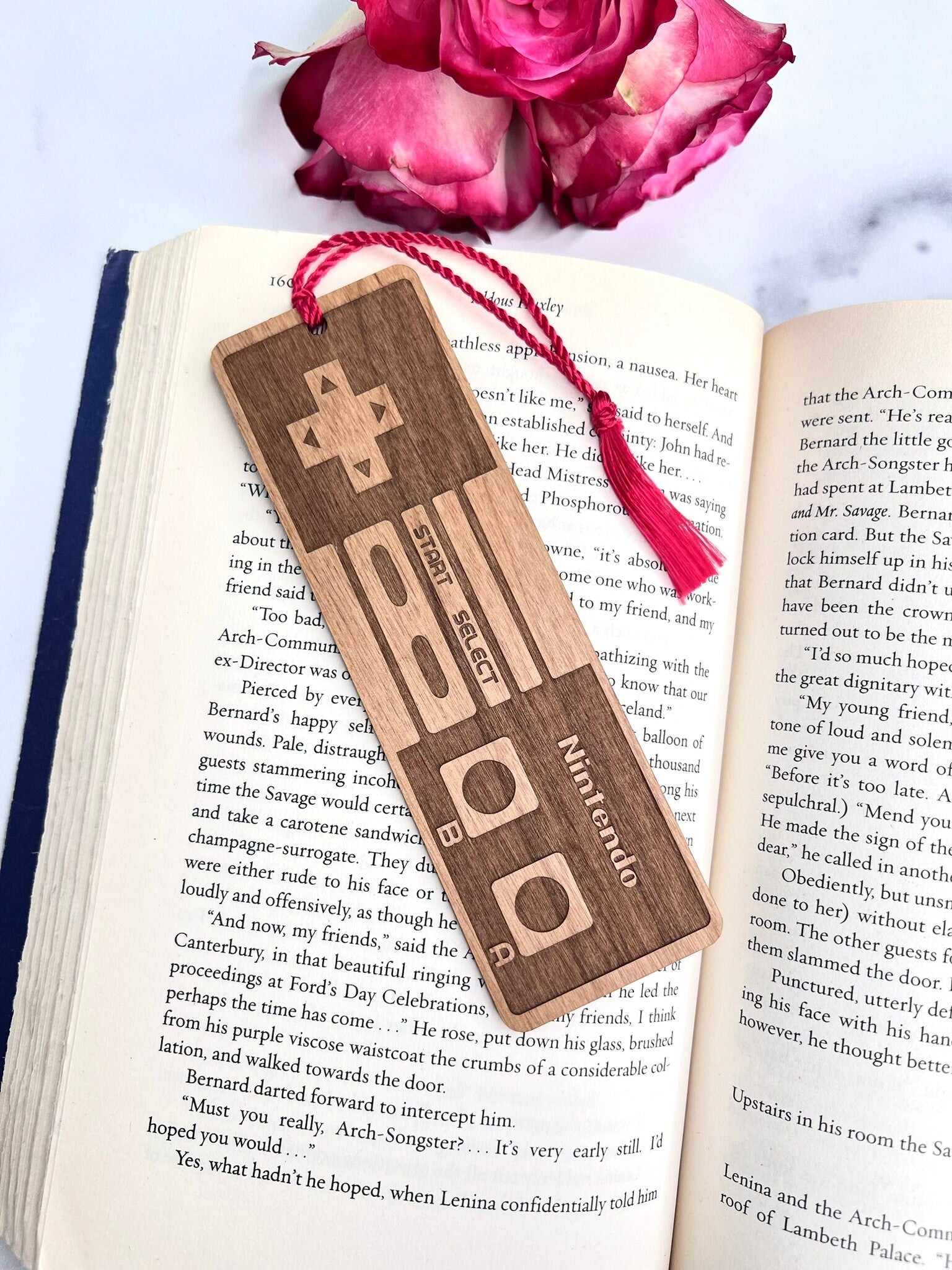 Nintendo NES Controller Bookmark with Tassel
