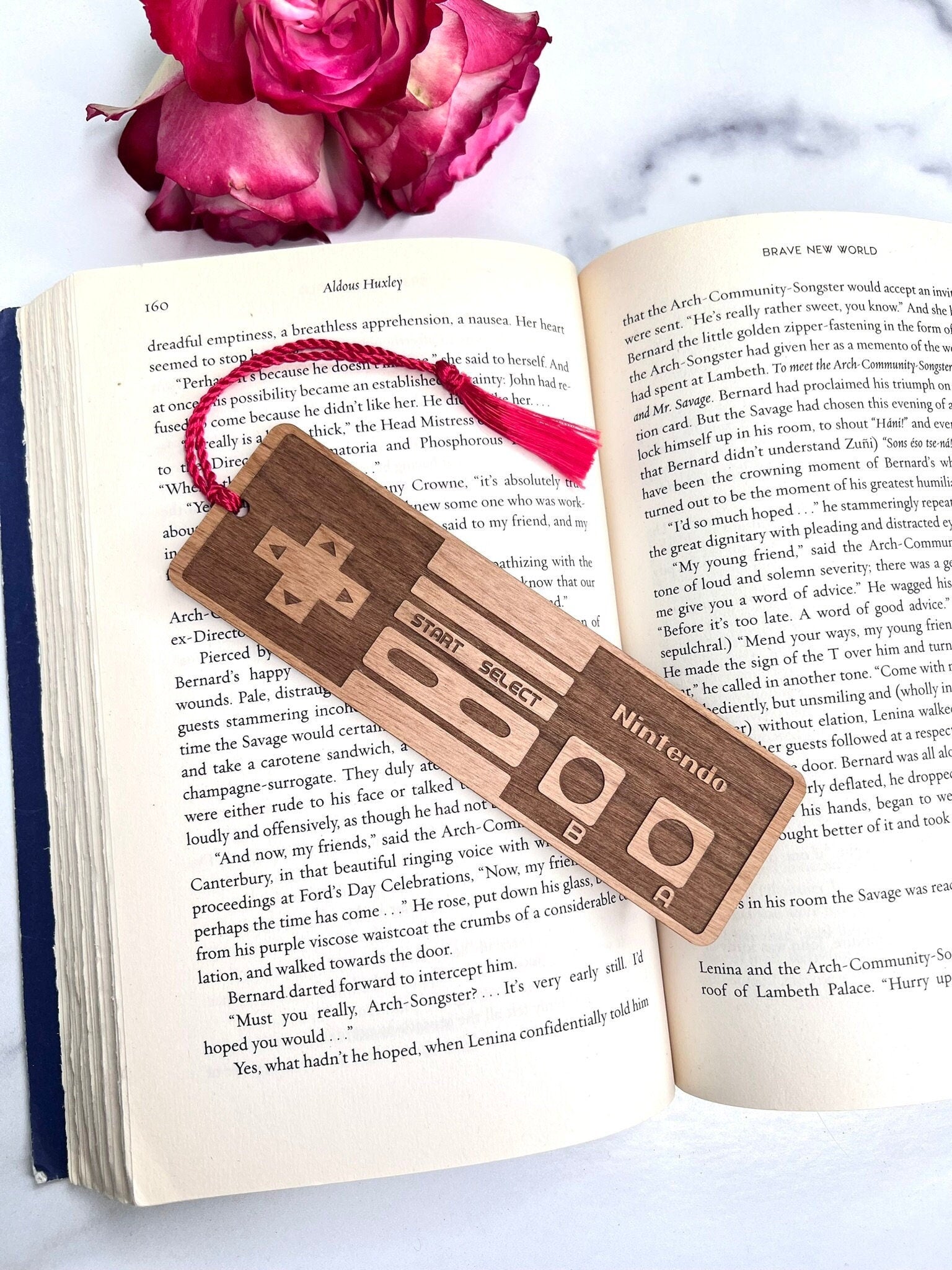 Nintendo NES Controller Bookmark with Tassel