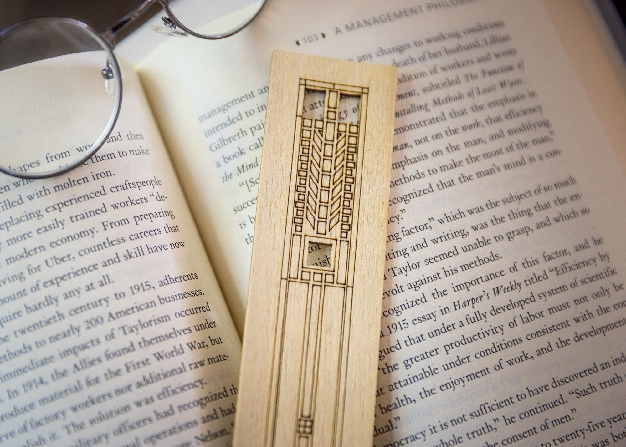 Wooden Bookmarks the Architectural Collection