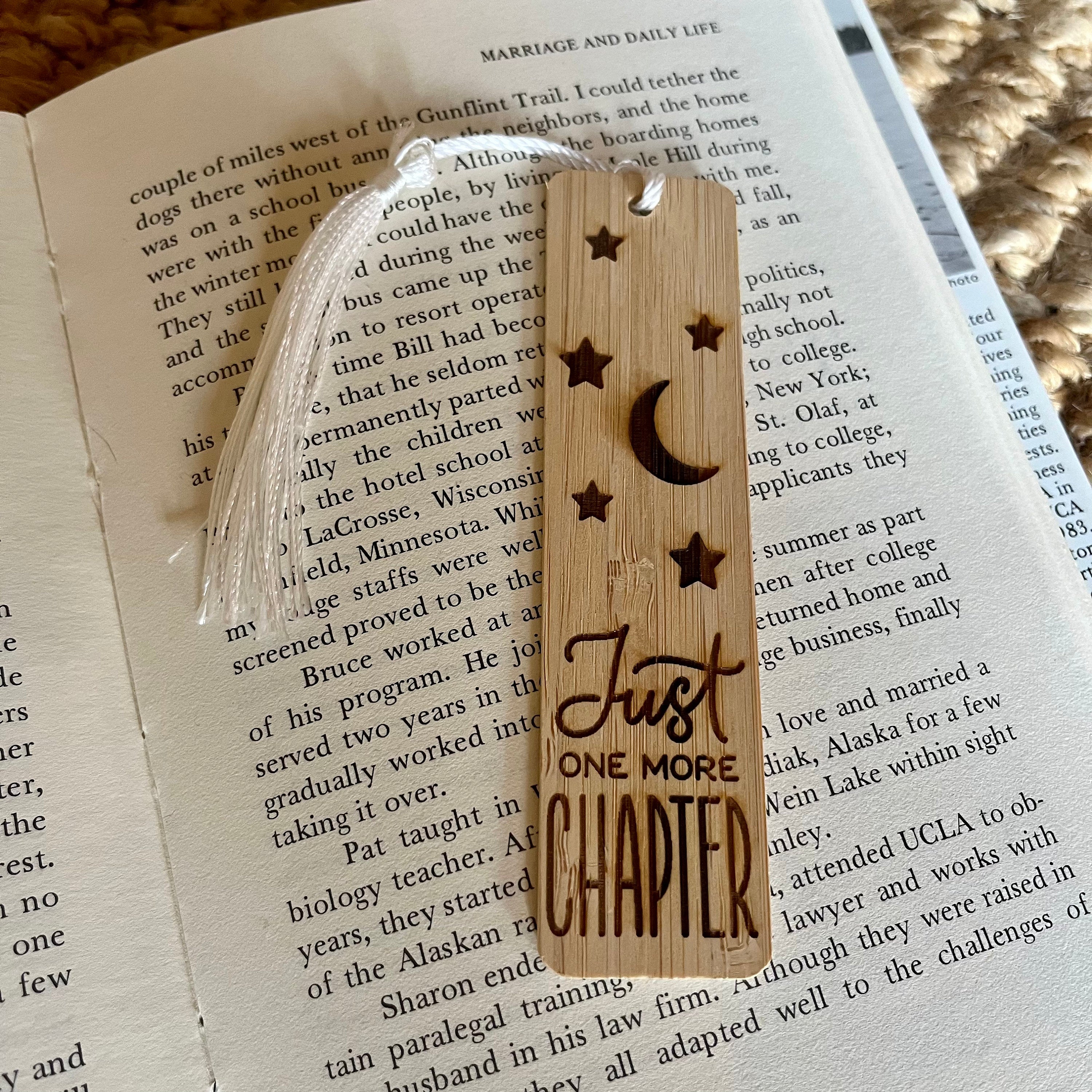 Wooden Engraved Bookmarks - Gift for Book Lovers