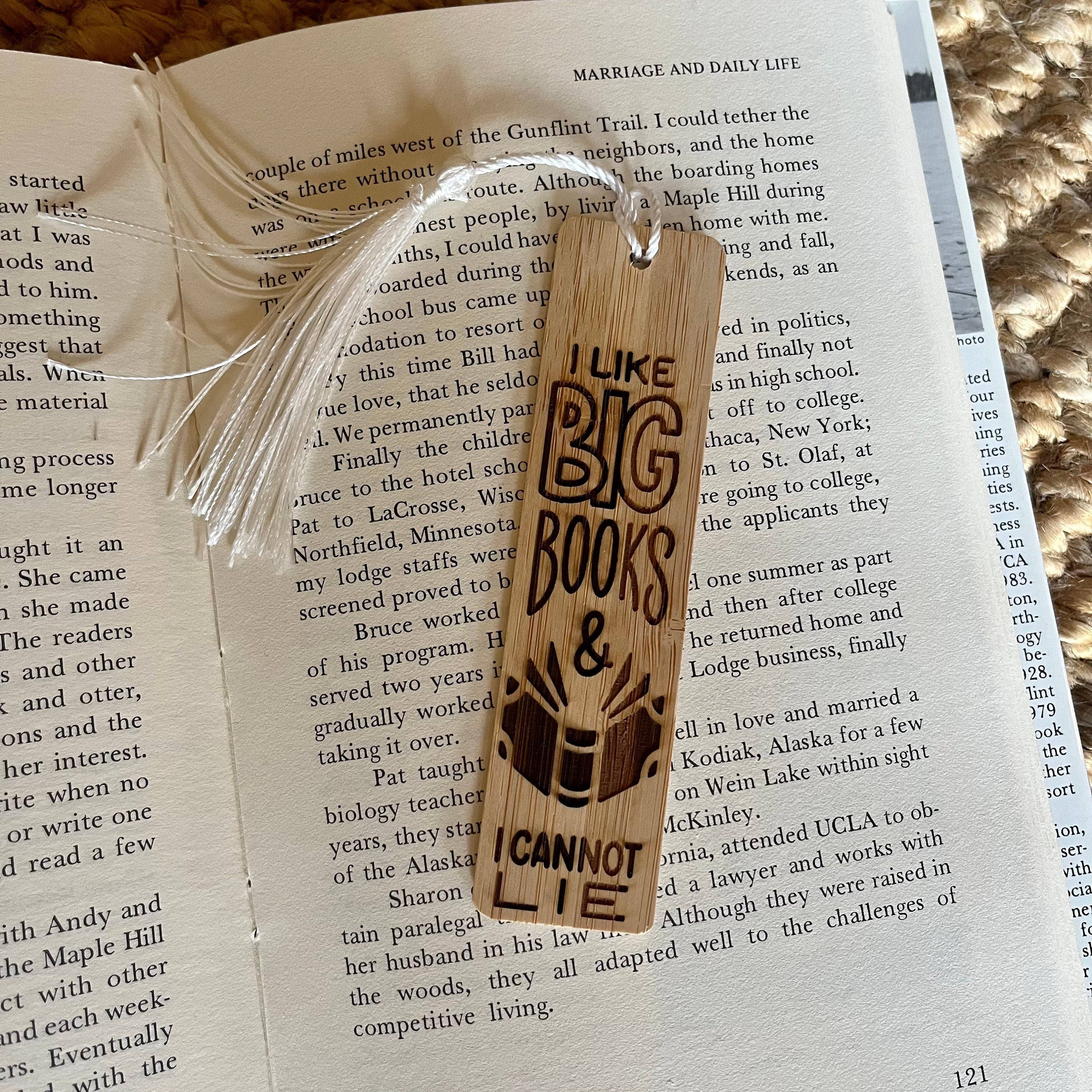 Wooden Engraved Bookmarks - Gift for Book Lovers