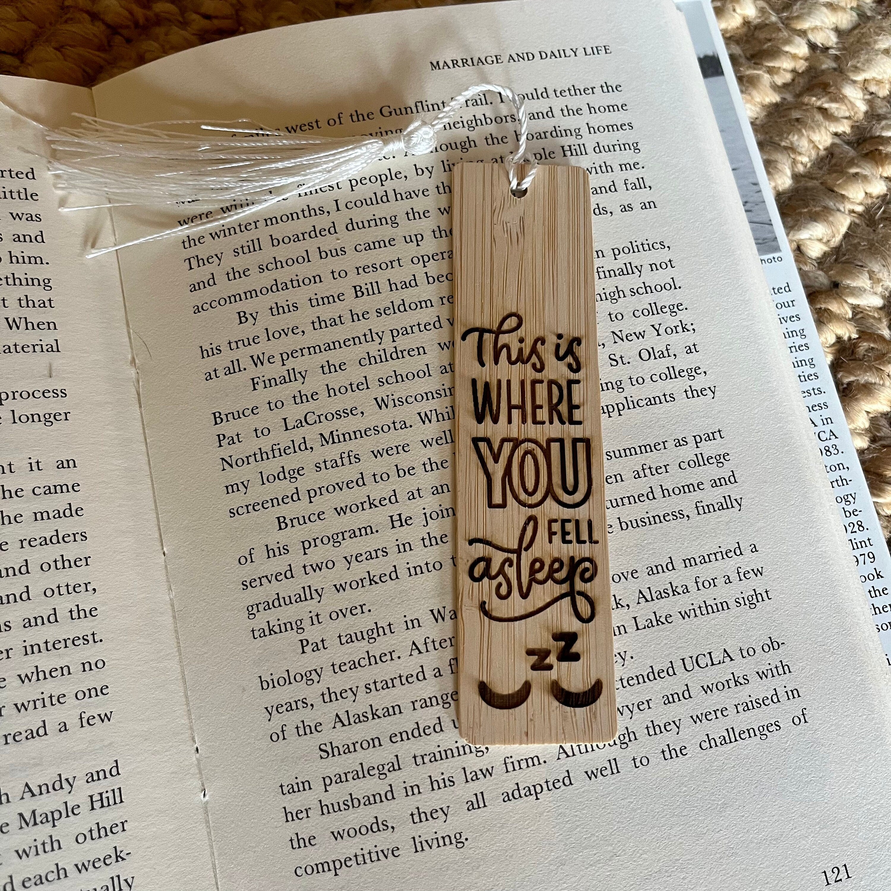 Wooden Engraved Bookmarks - Gift for Book Lovers