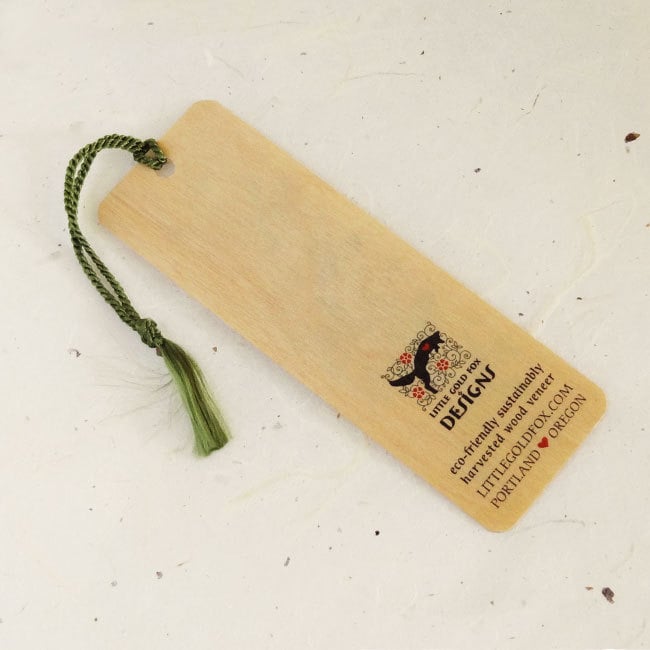 Set of 6 Wood Bookmarks