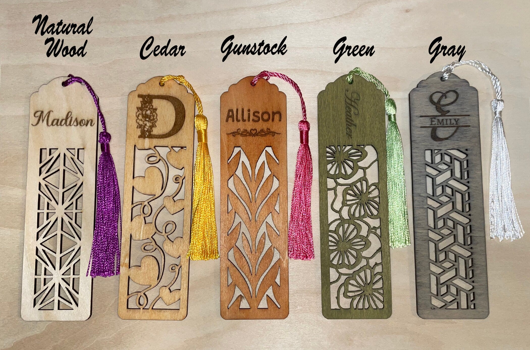 Personalized Wooden Bookmark