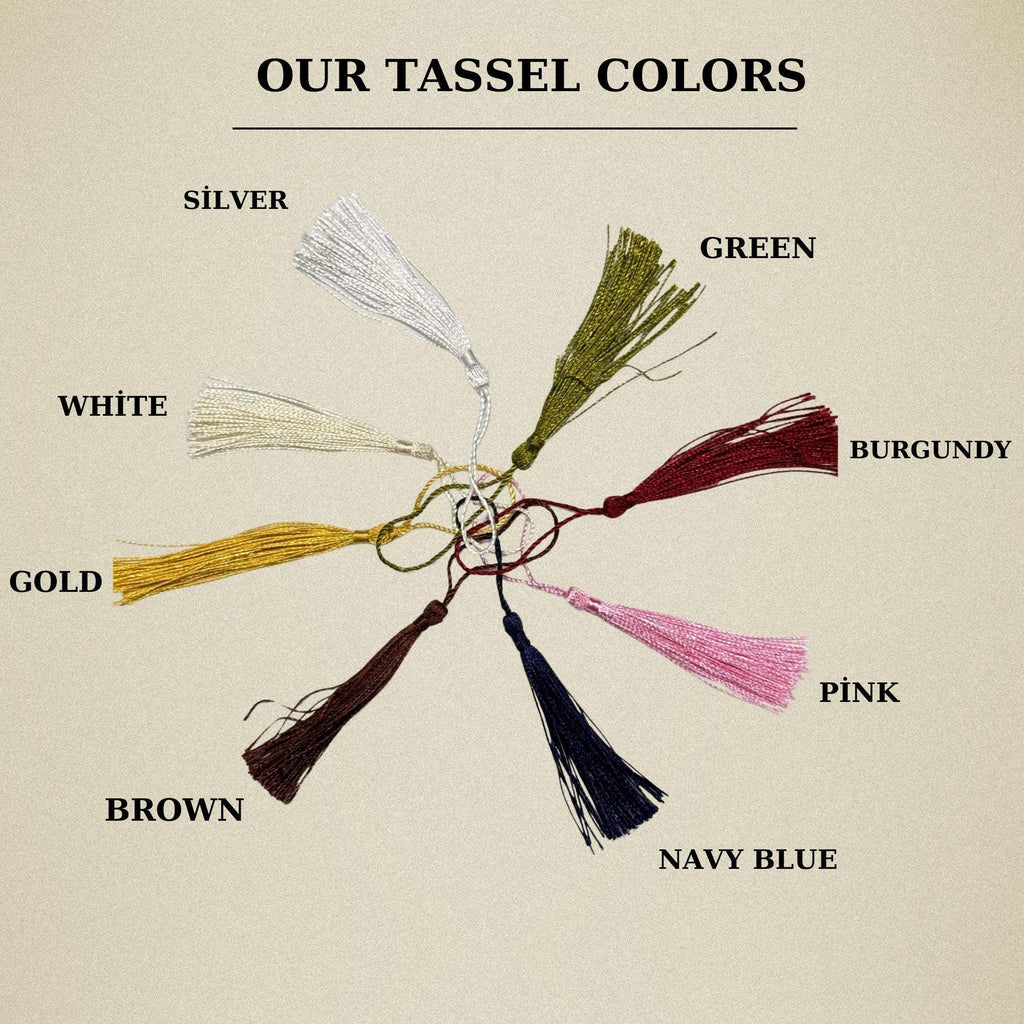 Custom Wooden Bookmark with Tassels