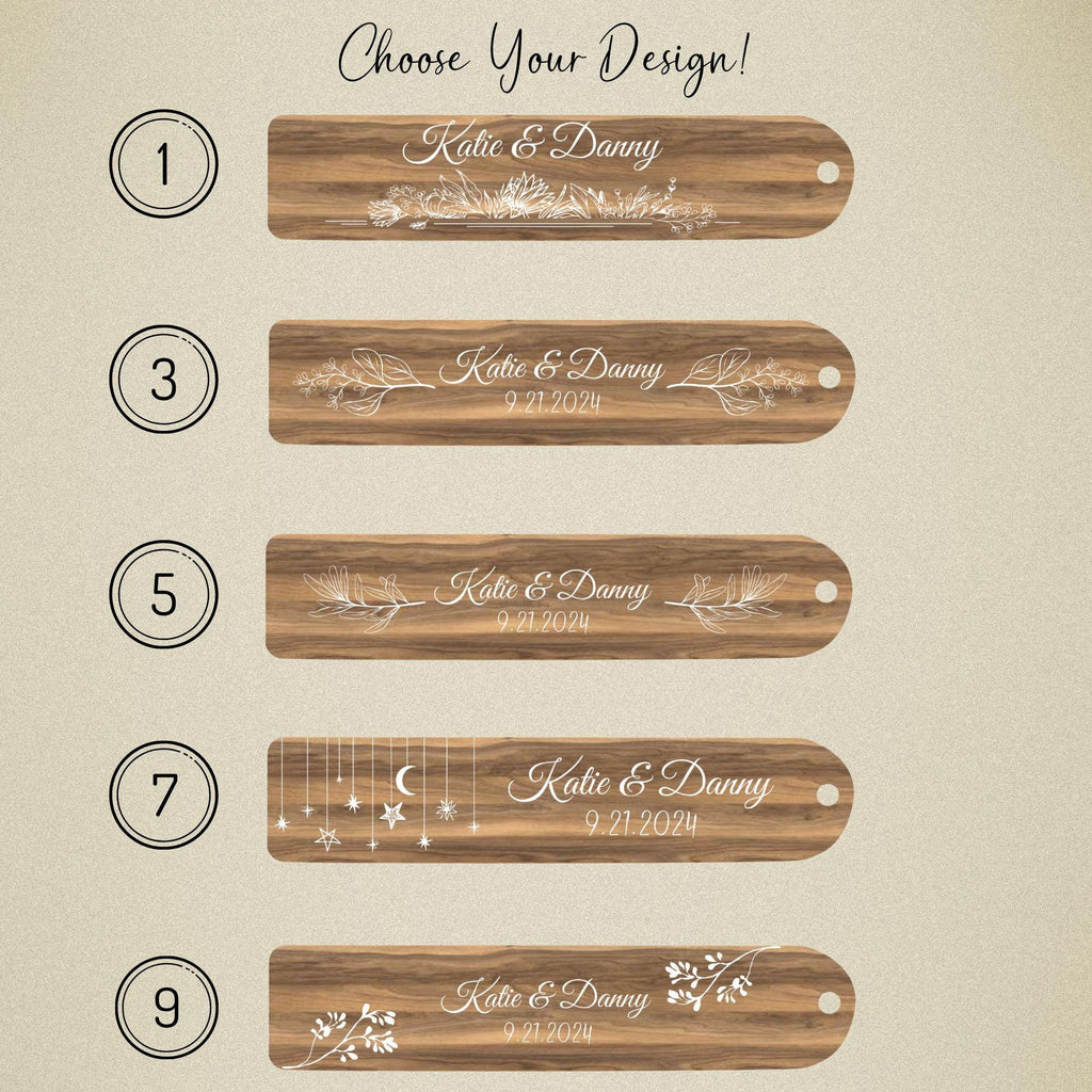 Custom Wooden Bookmark with Tassels