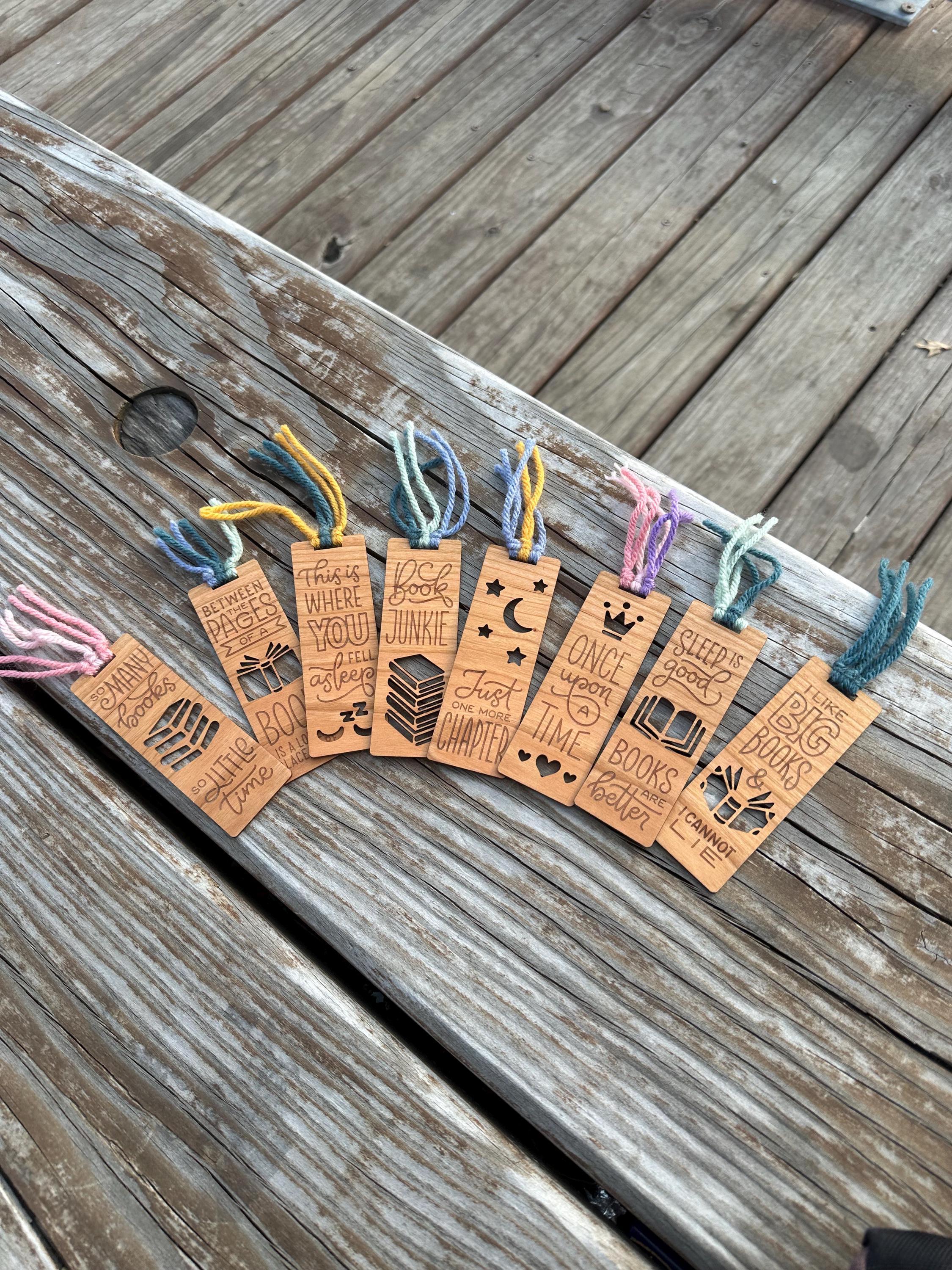 Wooden Bookmarks - Gift for Book lover