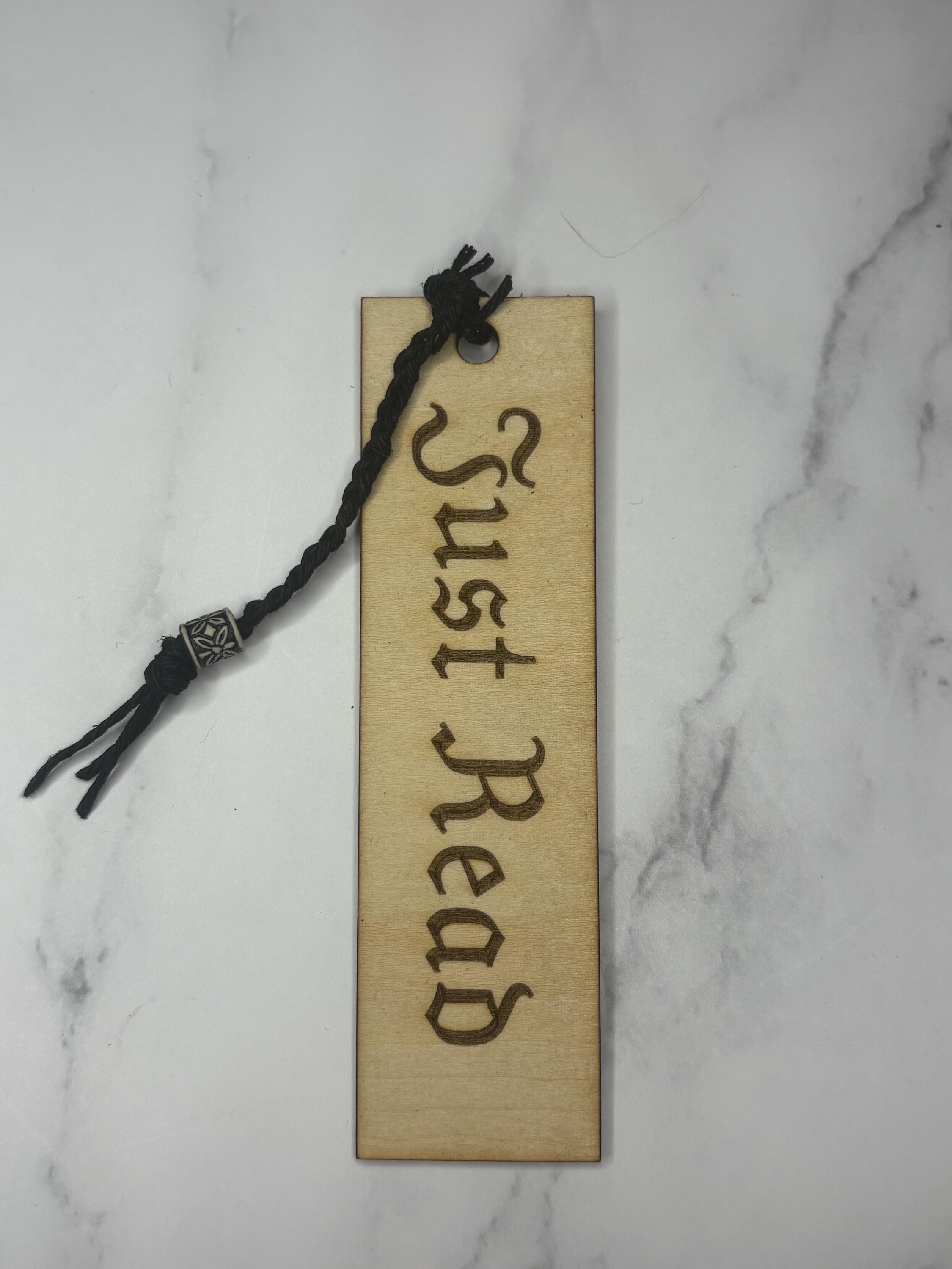 Engraved Wooden Bookmark – Inspirational Quote