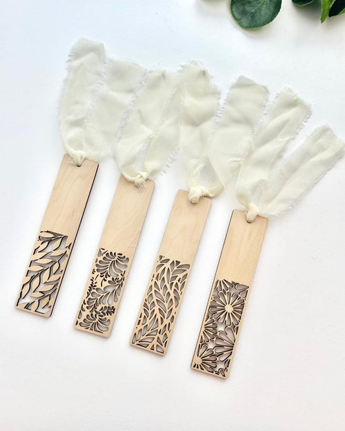 Botanical Wood Bookmarks - Gifts for Book Lovers
