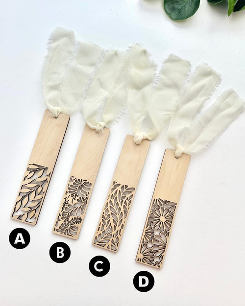 Botanical Wood Bookmarks - Gifts for Book Lovers