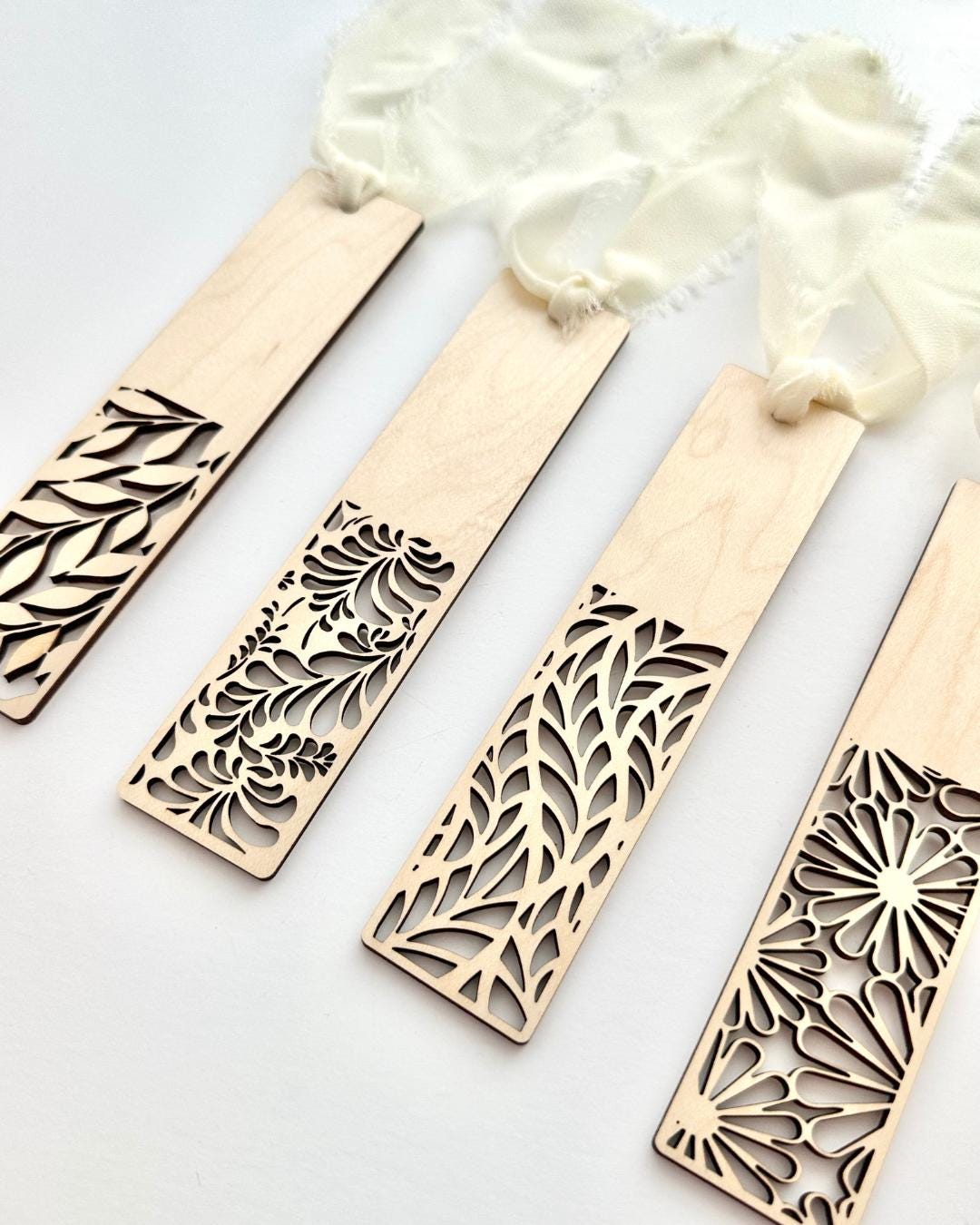 Botanical Wood Bookmarks - Gifts for Book Lovers